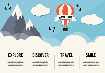Free Hot Air Balloon Background - vector #333467 gratis